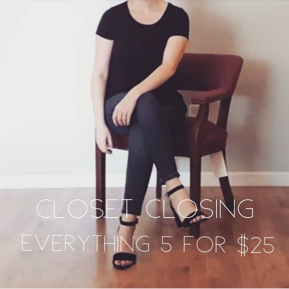 Closet closing everything 5 for $25